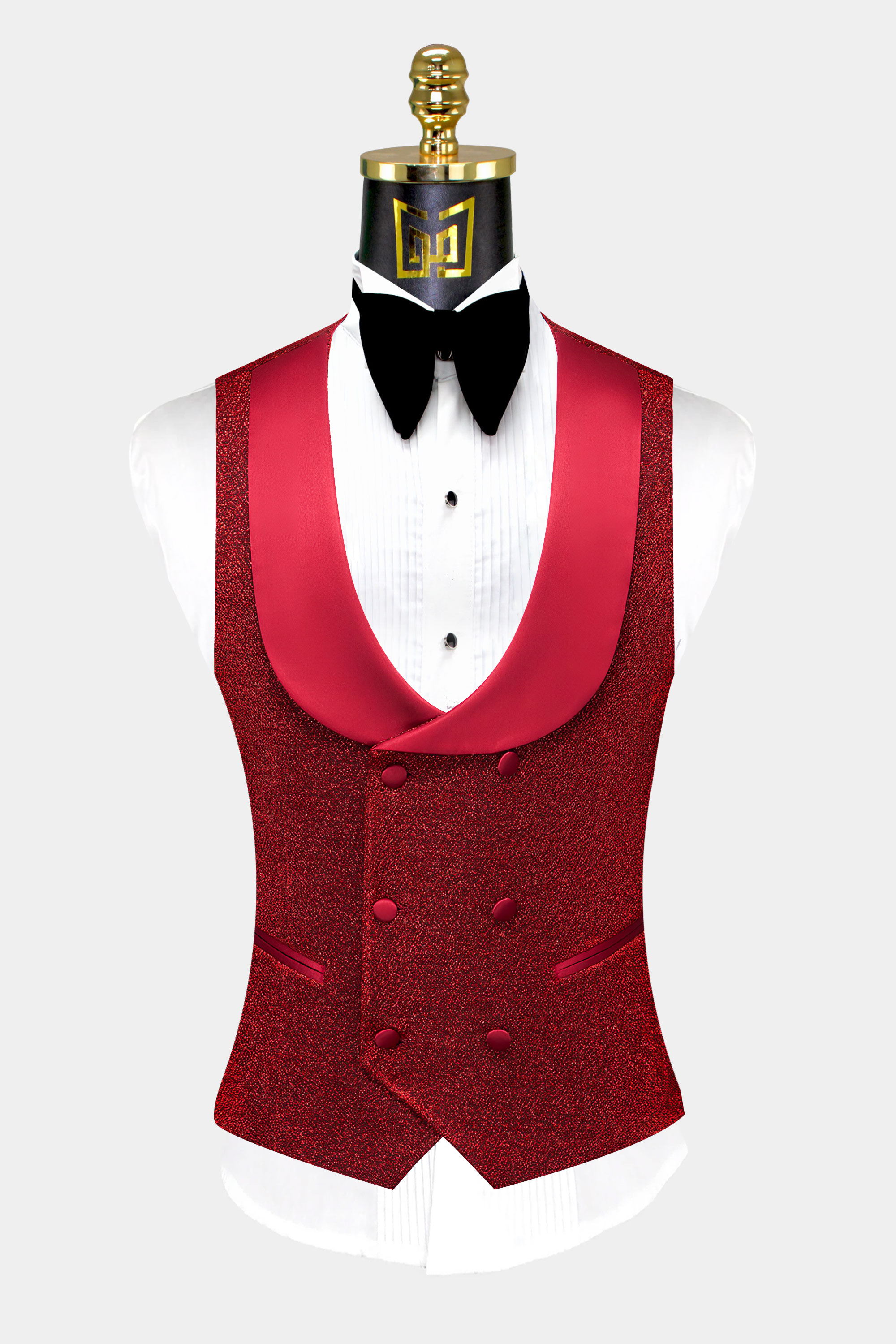 Double-Breasted-Red-Glitter-Tuxedo-Vest-from-Gentlemansguru.com