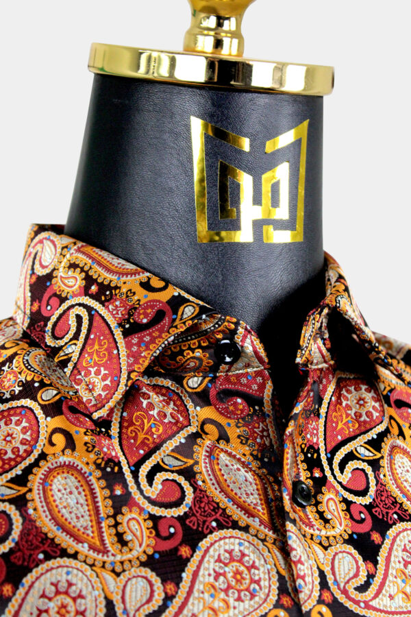 Exotic-Luxury-formal-Mens-Dress-Shirt-Burnt-Orange-from-Gentlemansguru.com