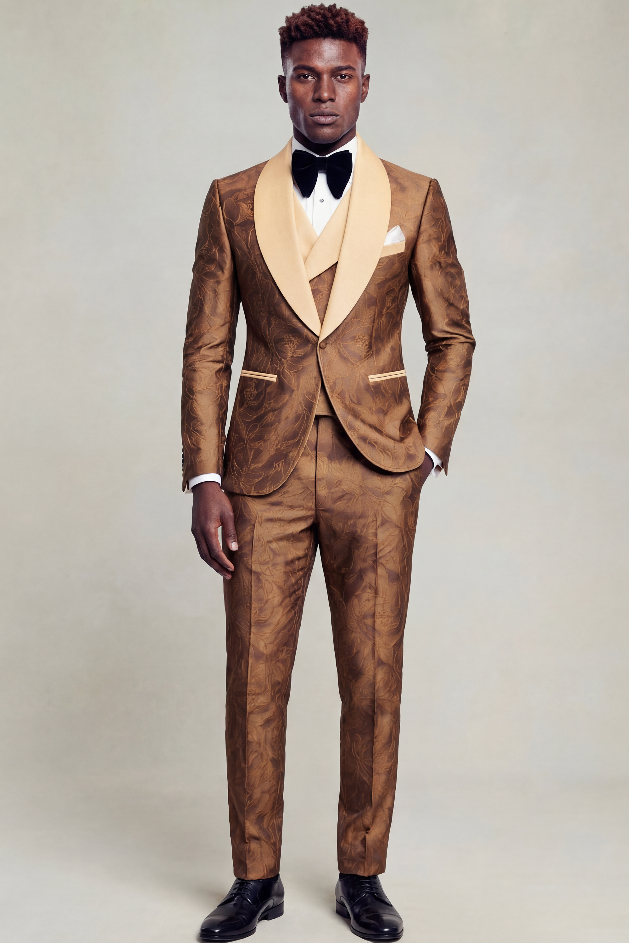 Fancy-Gold-Khaki-Brown-Cutom-Size-Bespoke-Tuxedo-Suit-from-Gentlemansguru.com