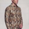 Gold Patterned Dress Shirt for Men – Homecoming and Formal Wear from Gentleman's Guru