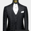 Mens-Black-Floral-Mandarin-Collar-Suit-Groom-Wedding-Prom-Suitfrom-Gentlemansguru.com
