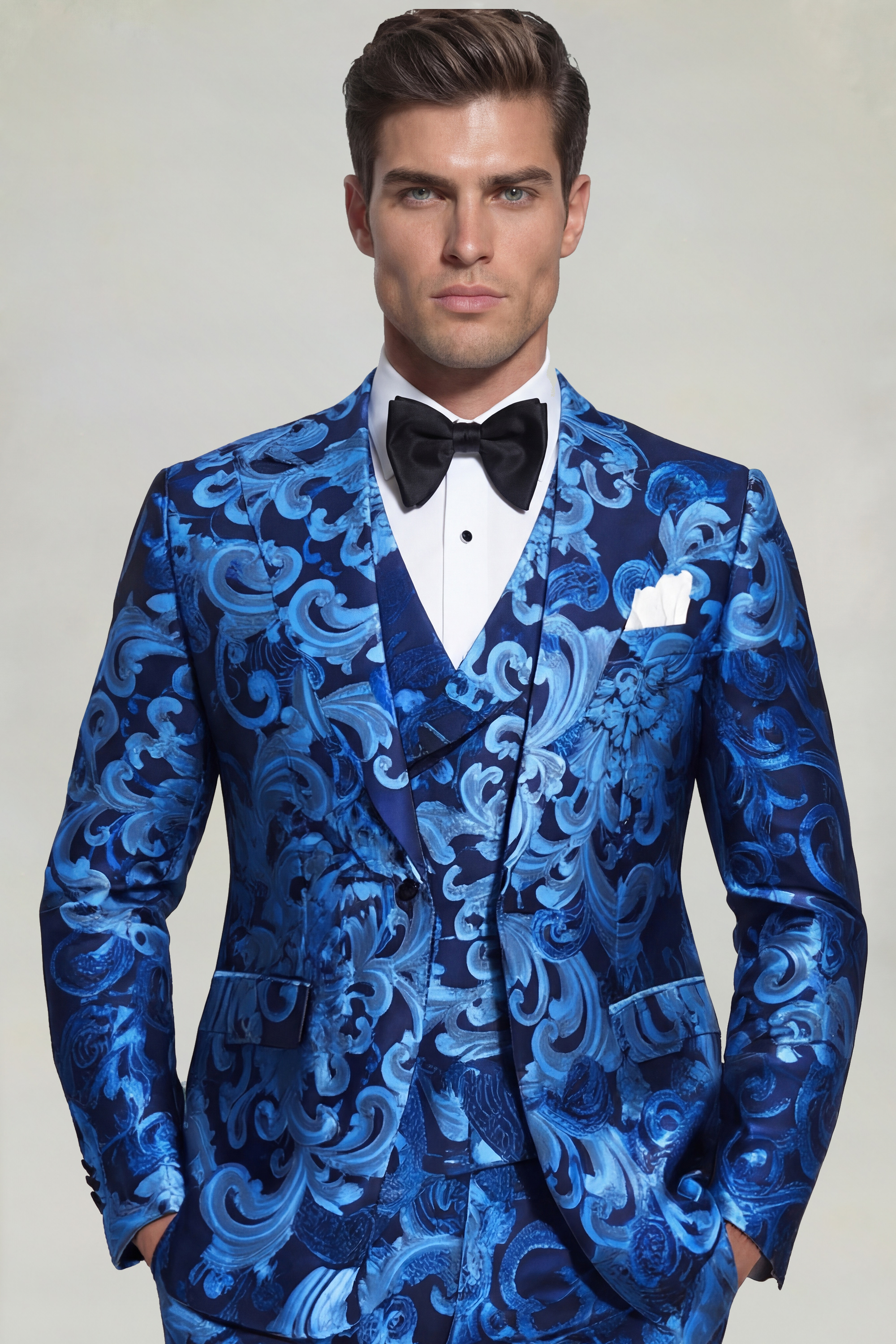 Mens-Blue-Floral-Suit-Groom-Wedding-Prom-Tuxedo-from-Gentlemansguru.com