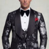 Mens-Floral-Black-Grey-and-Silver-Tuxedo-from-Gentlemansguru.com