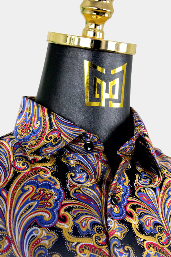 Mens-Floral-Paisley-Dress-Shirt-Multicolors-Colorful-from-Gentlemansguru.com