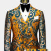 Mens-Gold-Floral-Suit-Teal-Groom-Wedding-Prom-Tuxedo-from-Gentlemansguru.com