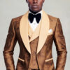 Textured Pecan Brown Tuxedo - 3 Piece