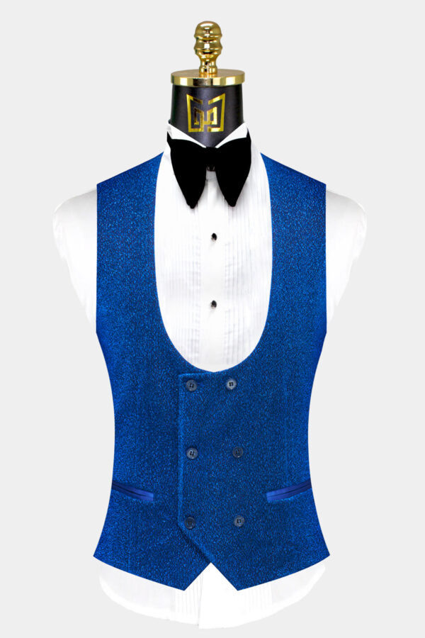Mens-Royal-Blue-Glitter-Tux-Vest-Waistcoat-from-Gentlemansguru.com