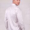 Men's luxury white paisley dress shirt for weddings and special occasions from Gentleman's Guru
