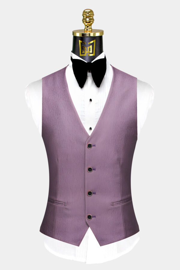 Plum-Tuxedo-Vest-Suit-Waistcoat-For-Groom-Wedding-from-Gentlemansguru.com