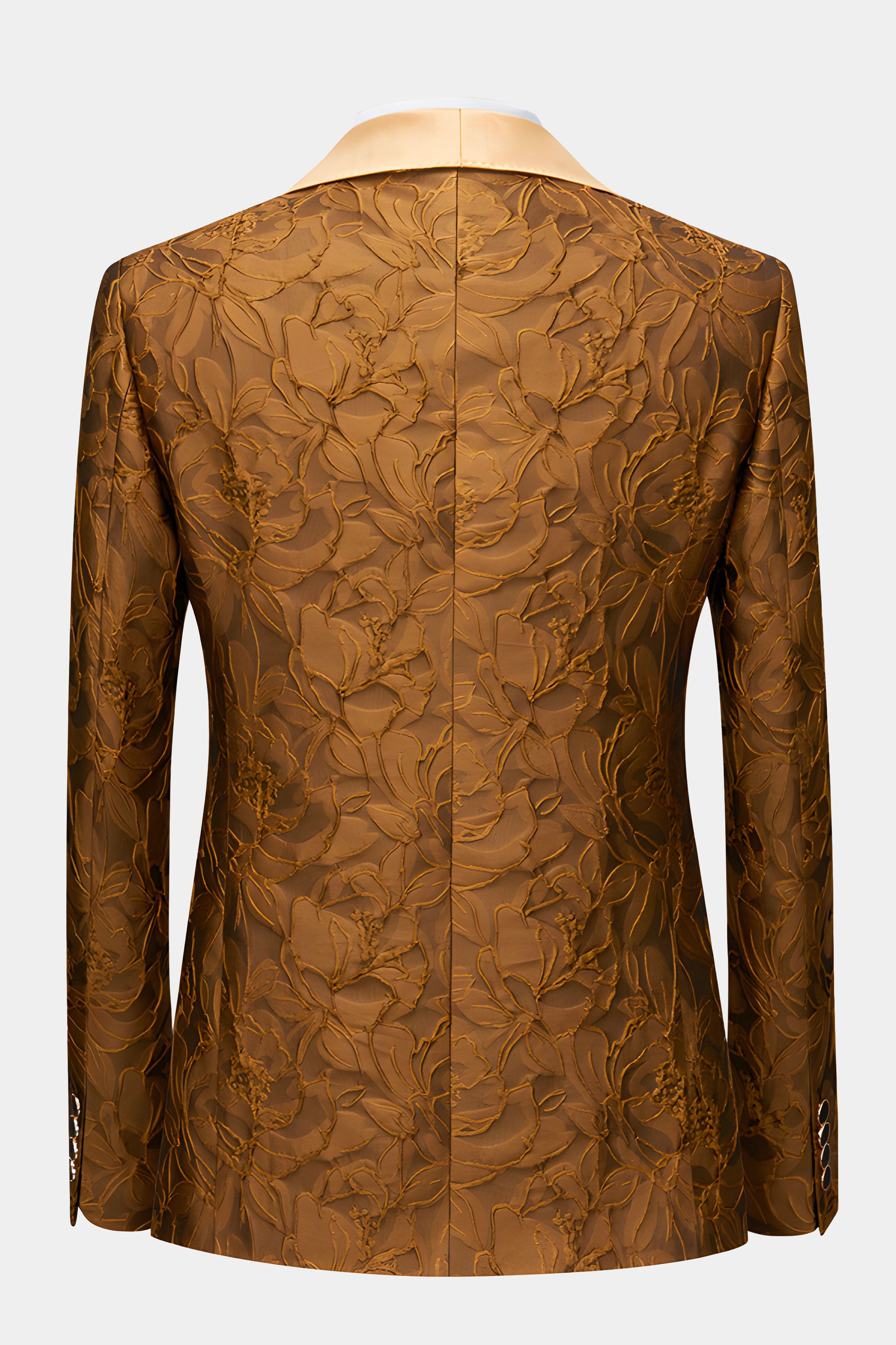 Textured Pecan Brown Tuxedo - 3 Piece 42r Matching Pant