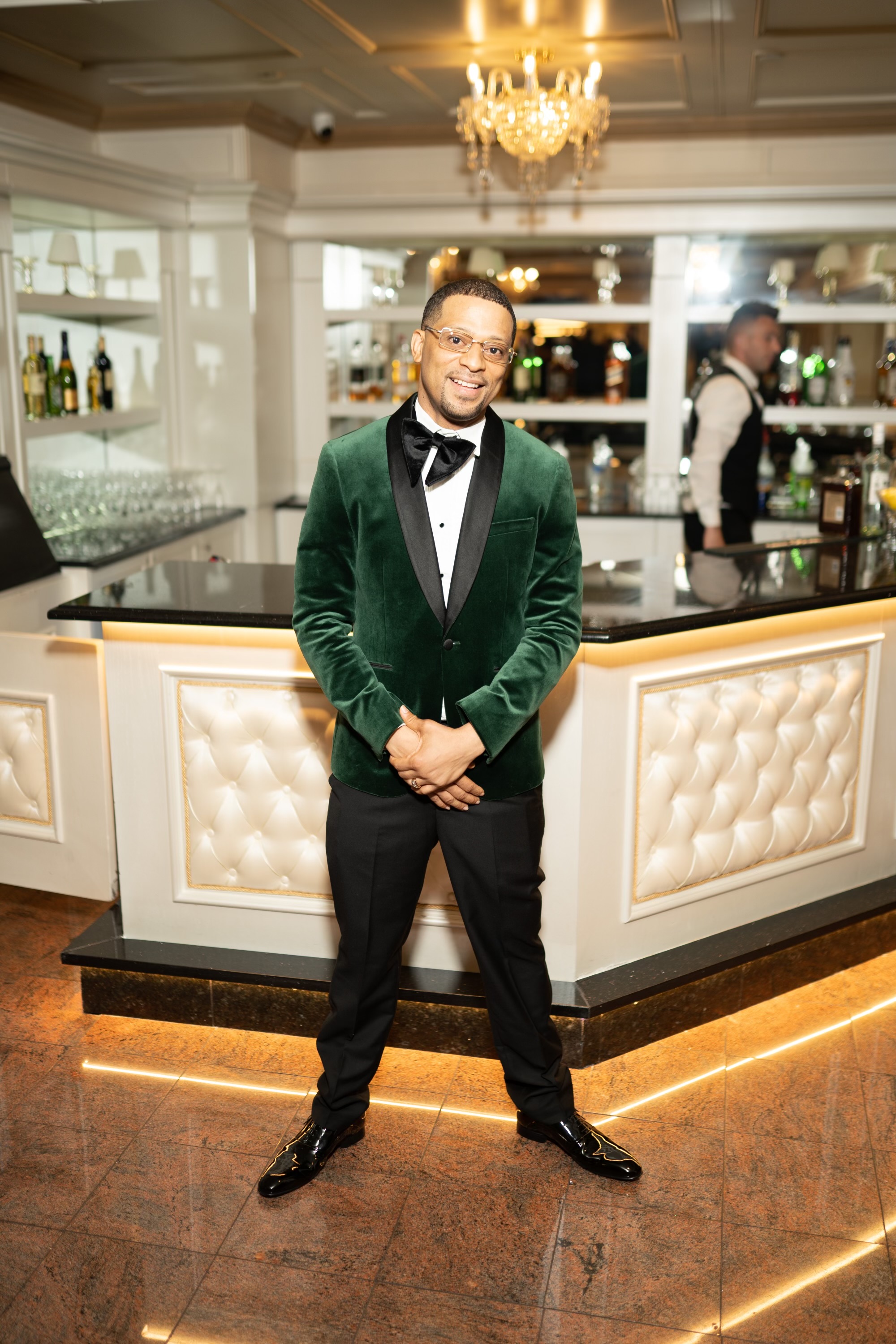 Green Velvet Jacket Tuxedo