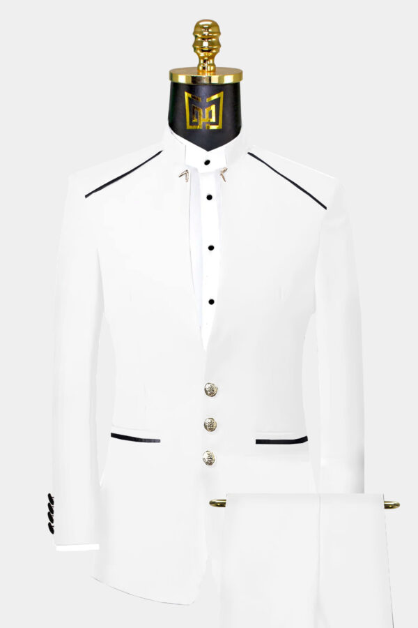 White-Mandarin-Collar-Suit-Groom-Wedding-Tuxedo-Jacket-from-Gebntlemansguru.com