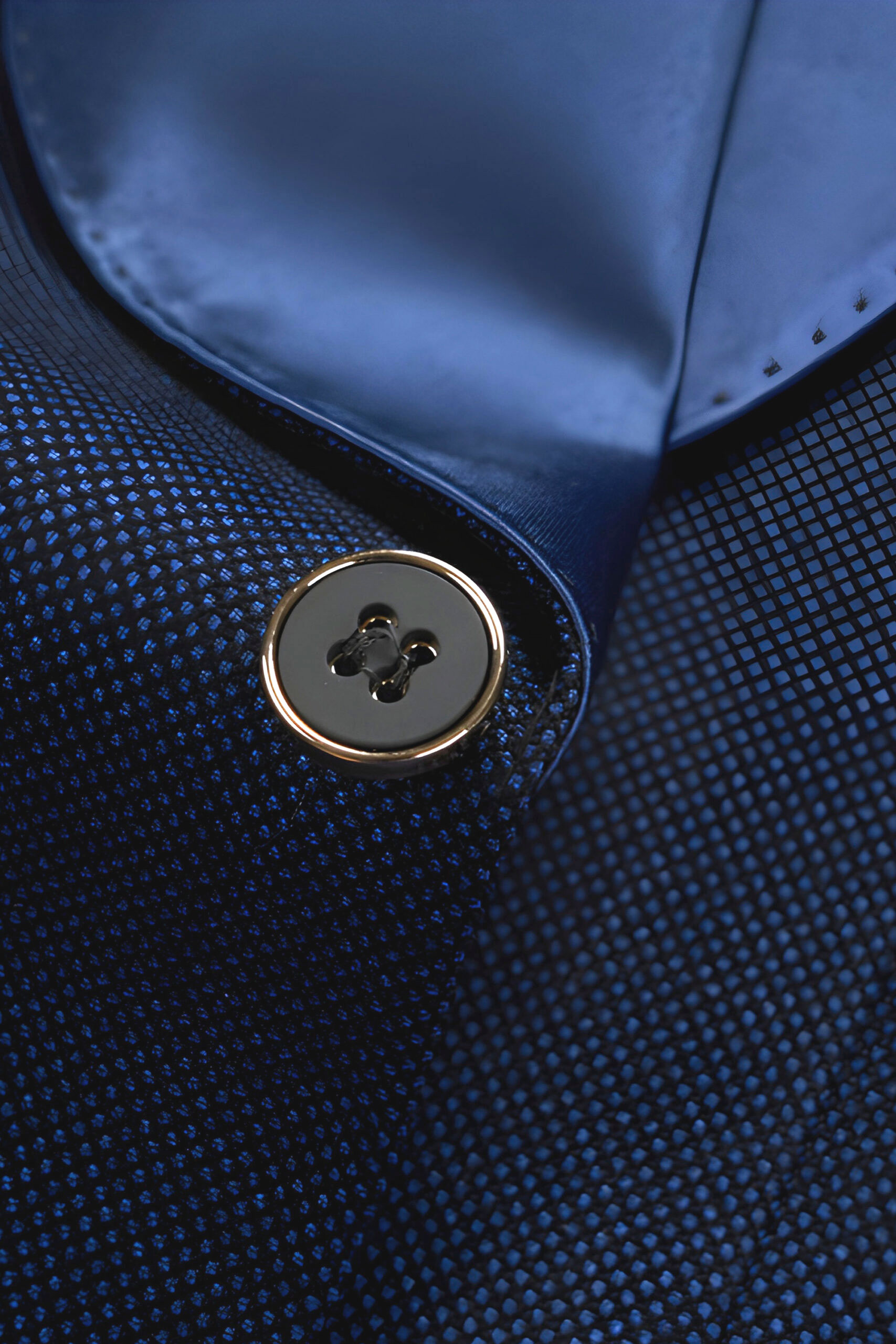 Navy Blue Diamond Tuxedo - 3 Piece - Image 5